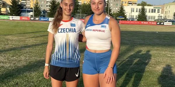 Terezka s Áďou na Mezistátním utkání U23